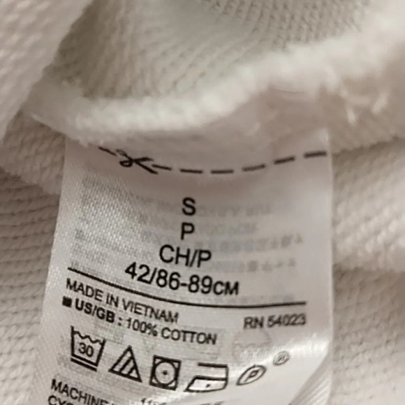 Banana Republic Soft Cotton, Baby French Terry Sweatshirt with Eyelet Trim - Picture 5 of 8